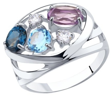 Diamant 94-310-00658-1 размер 17.5 вес 3.54 г серебро, фианит