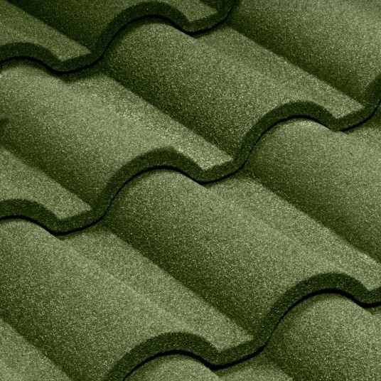 Queentile половинчатая черепица Verona Green 390x1102 мм