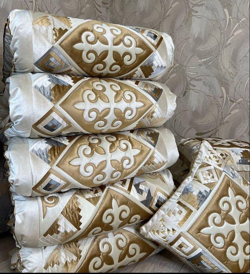 Комплект корпе с подушками 240x80 см, вата, мультиколор