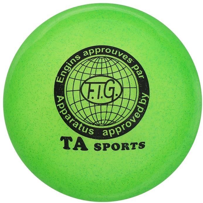 Мяч для художественной гимнастики GF SPORT TA Sports GF-0715 16 см зеленый