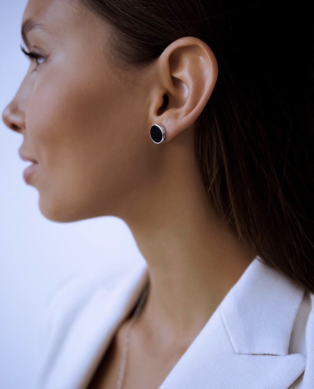 Серьги BLESK 11249 вес 3.9 г серебро, агат, оникс