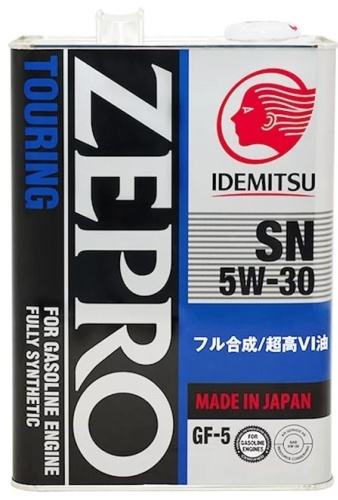 Синтетическое IDEMITSU Zepro Touring 5W-30 4 л