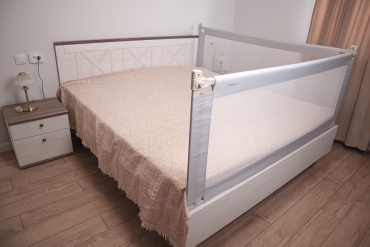 Бортики защитные Kidsafe Premium 200x180 см, 2 шт, высота 97 см, цвет серый