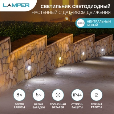 Уличный светильник настенный Lamper 10.2 см