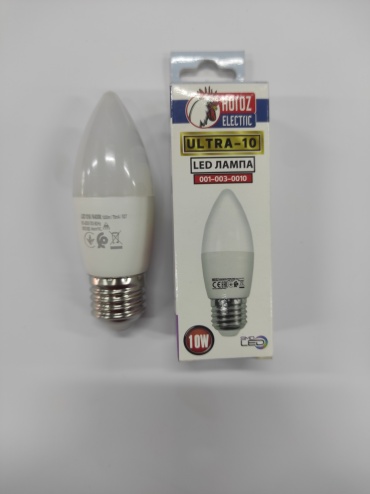Horoz Electric 10W E27, светодиодная, холодный белый