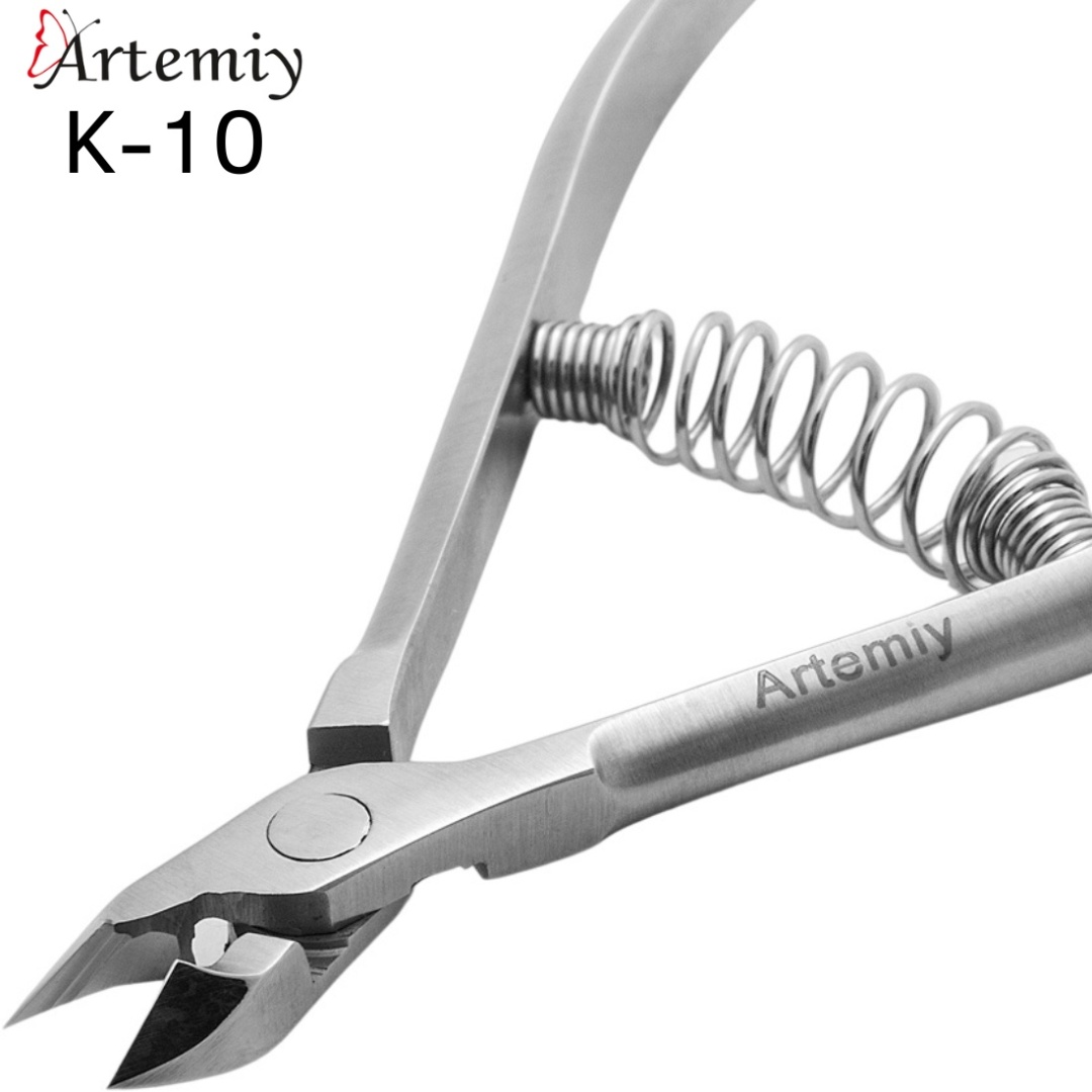 Artemiy K-10, кусачки-щипчики, лезвие 7 мм, длина 11 см, спиральная пружина, 1 шт