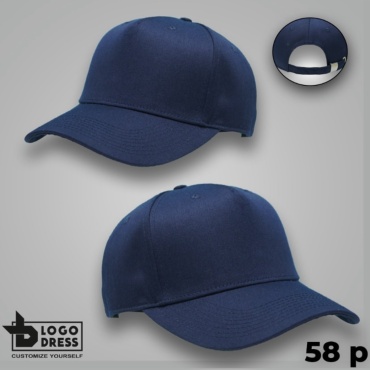 Бейсболка LogoDress размер 57, 58, 59, синий