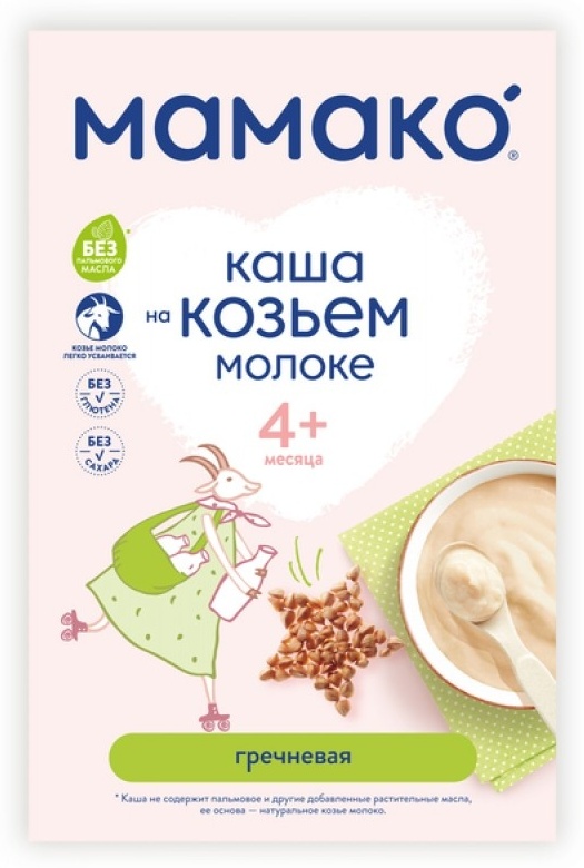 Купить Детская каша МамакО гречневая на козьем молоке 200 гр в кредит в ...
