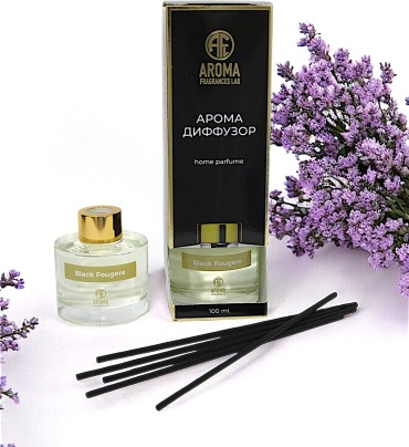 Диффузор с палочками Aroma Fragrances lab верхние ноты: цитрус, фруктовый оттенок, фужер 100 мл