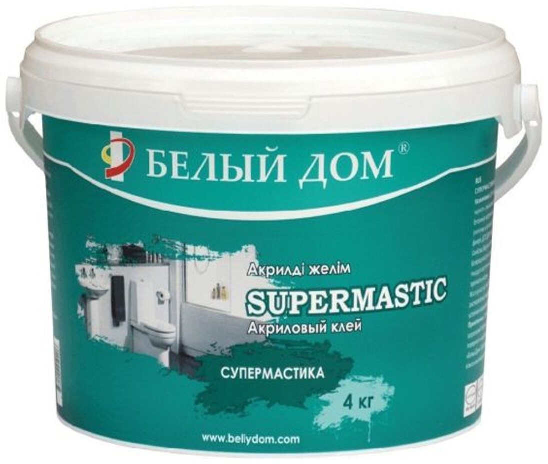 Клей Белый Дом SUPERMASTIC мастика 4 кг