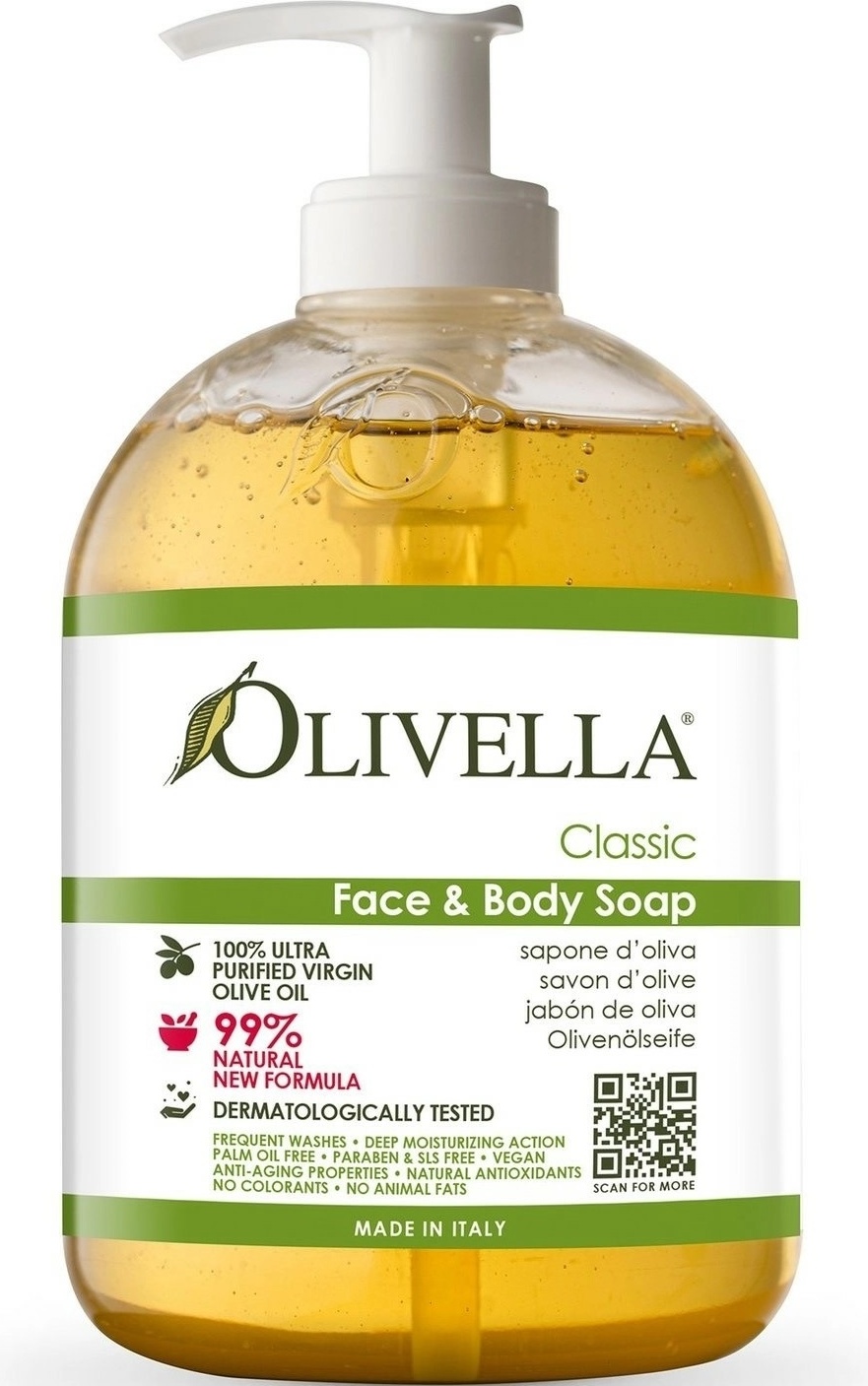 Жидкое мыло туалетное OLIVELLA Liquid Классический 500 мл