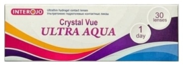Контактные линзы Interojo Crystal Vue Ultra Aqua 1 Day -10.50 кривизна 8.6 на день 30 шт