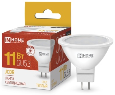 IN HOME 11W E27, светодиодная, теплый белый