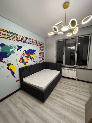 Кровать Zhasmin Zhasmin0761, 90x200 см, подъёмный механизм, серый