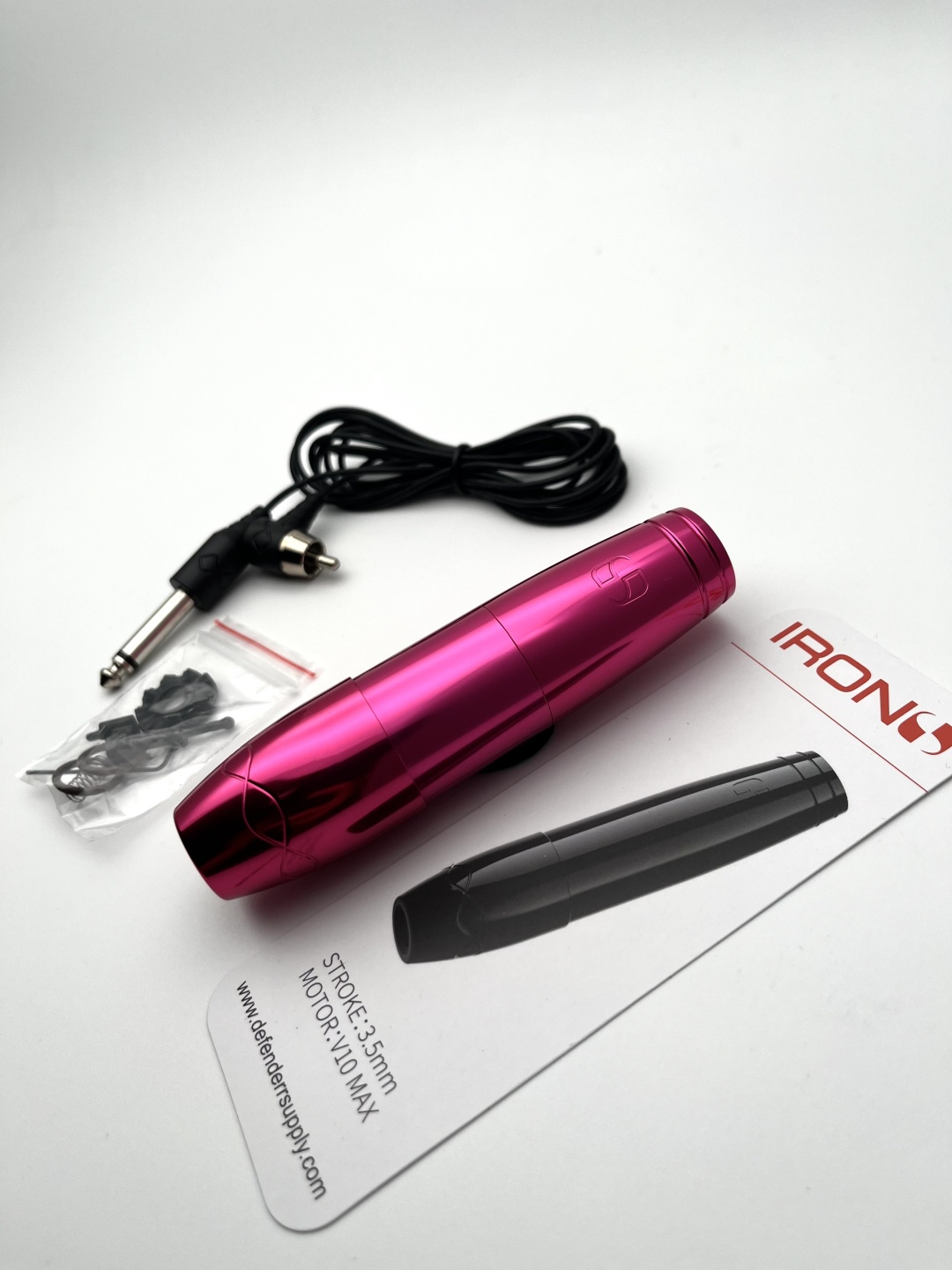 Тату-машинка Defenderr Iron S Pink роторная 8000