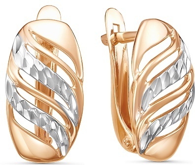 Серьги Lucente EAR-LU-585-210757 вес 2.45 г золото, без вставок