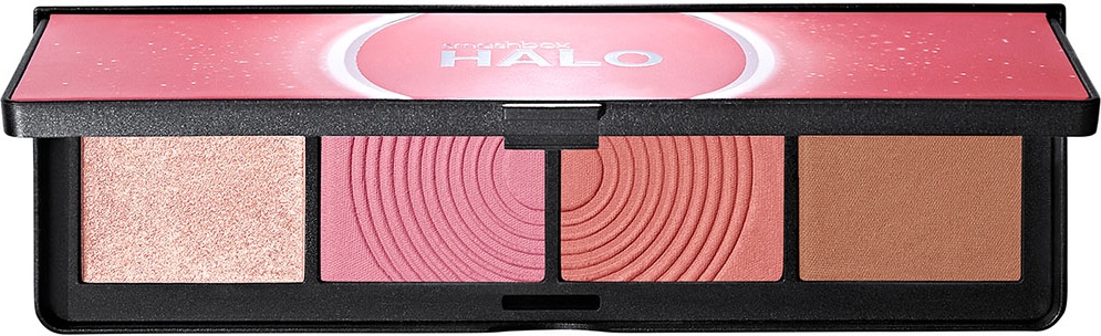 SMASHBOX Halo Sculpt + Glow Palette набор для контуринга, хайлайтер, румяна, скульптор Pink Saturation