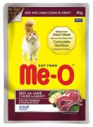 Me-O кусочки в соусе говядина, ягненок 80 г 1 шт