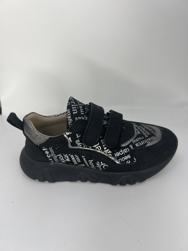 Кроссовки Minno kids серебристый, черный