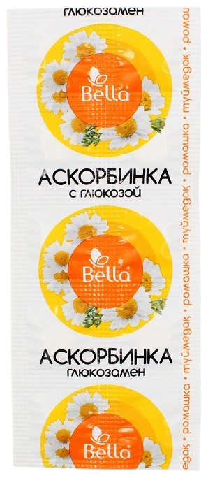 Купить Ева-1 ТОО витамин Аскорбинка с глюкозой ромашка 10 таблеток в ...