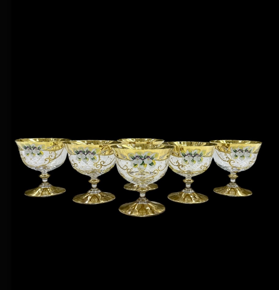 Bohemia Crystal креманка 2100007806 круглая 6 шт, стекло
