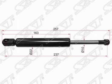 SAT ST-A1638800029 для Mercedes-Benz ML 300/ML 320 1998-2005 черный