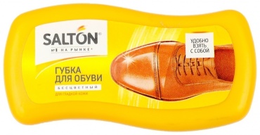 Salton Губка мини волна для обуви из гладкой кожи бесцветный