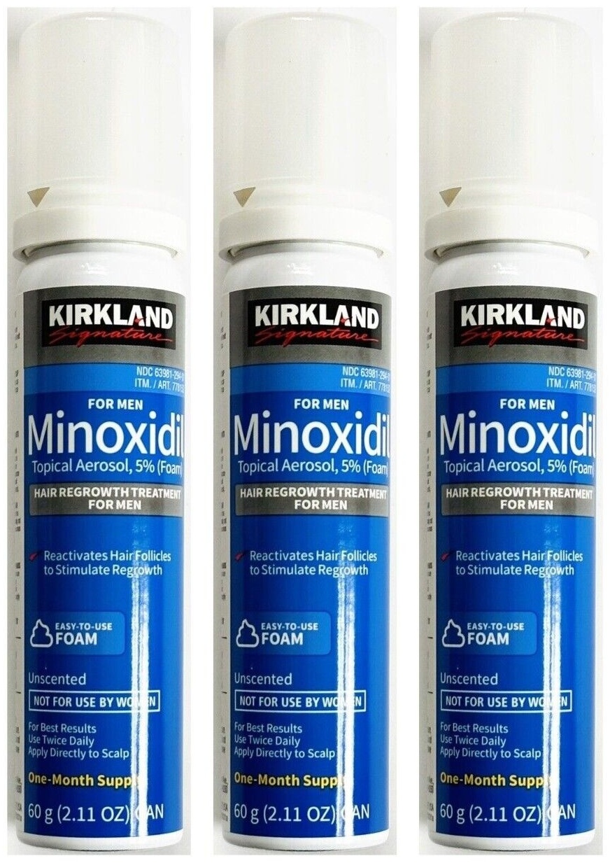 Kirkland Набор Minoxidil 5% пенка 3 шт по 60 г