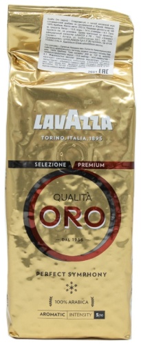 Кофе Lavazza Qualita Oro зерновой в пакете 250 г