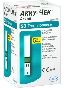 Купить Roche Accu-Chek Active тест-полоски для глюкометра 50 шт в ...