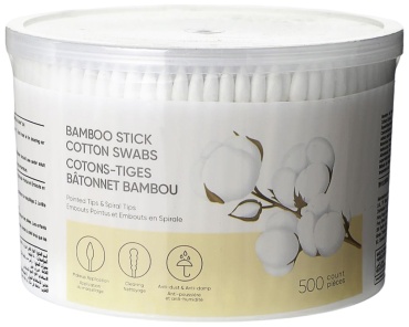 Ватные палочки бамбуковые Bamboo stick MINISO, 500 шт.