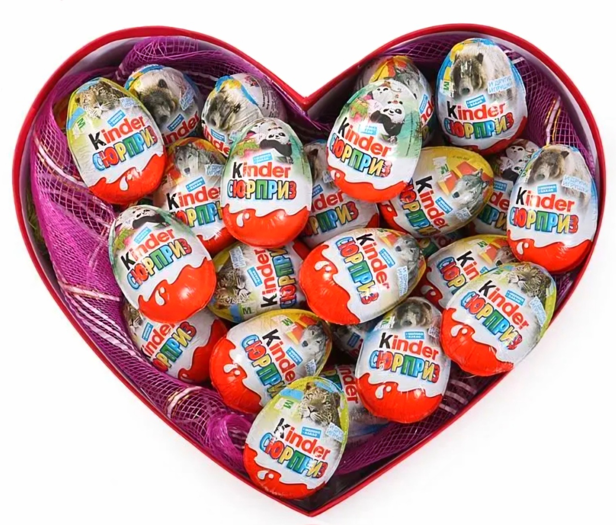 Купить KINDER Подарочная коробка 25 штук киндер яйца женский набор в ...