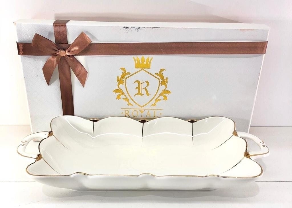 ROYAL CROWN блюдо Lg18 1 шт, фарфор