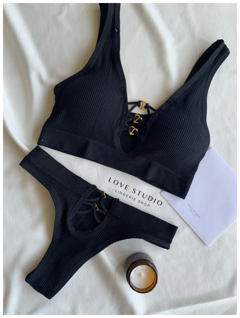 Комплект нижнего белья LUXE черный