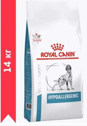 Royal Canin Hypoallergenic при пищевой аллергии 14 кг