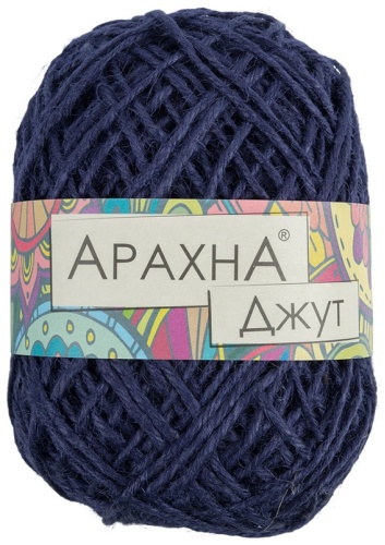 Моток ARACHNA Jute013 темно-синий 90 м 100 г