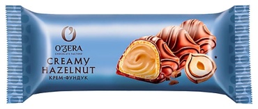 OZera Creamy Hazelnut шоколадный батончик молочный 23 г
