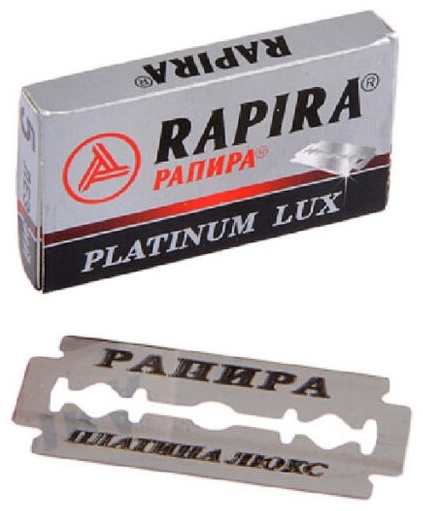 Rapira Platinum Lux лезвие классическое 5 шт