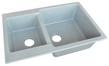 Кухонная мойка Maxstone MS-19 50.5х77.5х20 см, искусственный камень, тон серый