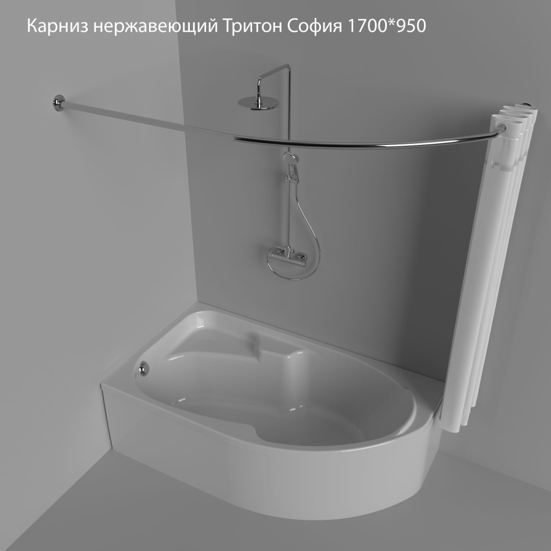 Карниз дугообразный Triton 170 см, 236117670