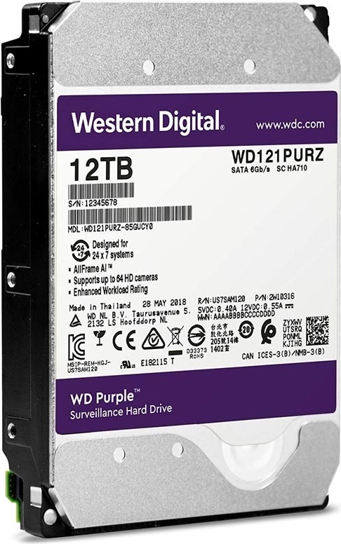HDD Western Digital Purple WD121PURZ 12000 ГБ