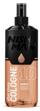 NISHMAN Cologne - 10 Amber одеколон EDC после бритья 150 мл