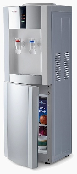 Кулер для воды LD-AEL-47c white/silver с шкафчиком