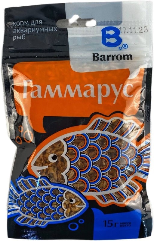Купить Корм Barrom Гаммарус корм для всех видов аквариумных рыб 15 г в ...