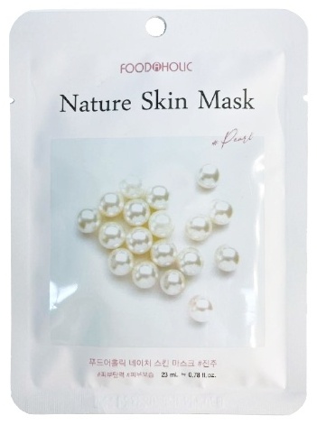 Маска для лица FOODAHOLIC тканевая Nature Skin Mask Pearl 1 шт