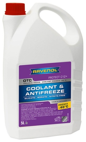 RAVENOL OTC красный (розовый) G-12, G-12+ 5 л