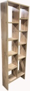 Стеллаж напольный , 55x19.5x166 см, светло-коричневый