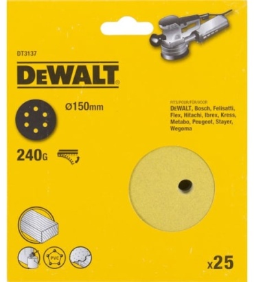 Шлифовальный круг DeWALT DT3137 150 мм 25 шт