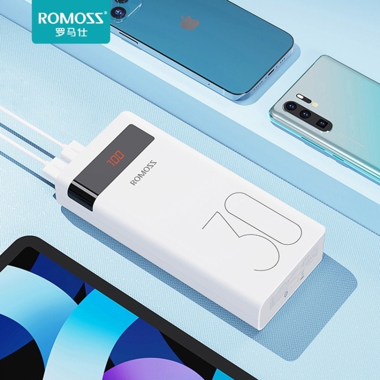Купить Внешний аккумулятор Romoss PHP30 Pro Sense 8P+ 30000 мАч белый в ...