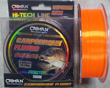 Caiman монофильная леска Carpodrome 0.40mm. 0.4 мм оранжевый